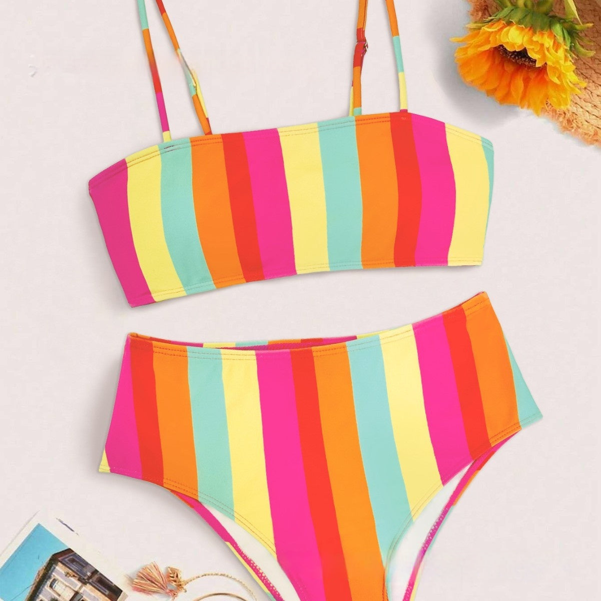 Printed Sexy Split Bikini Swimsuit For Women