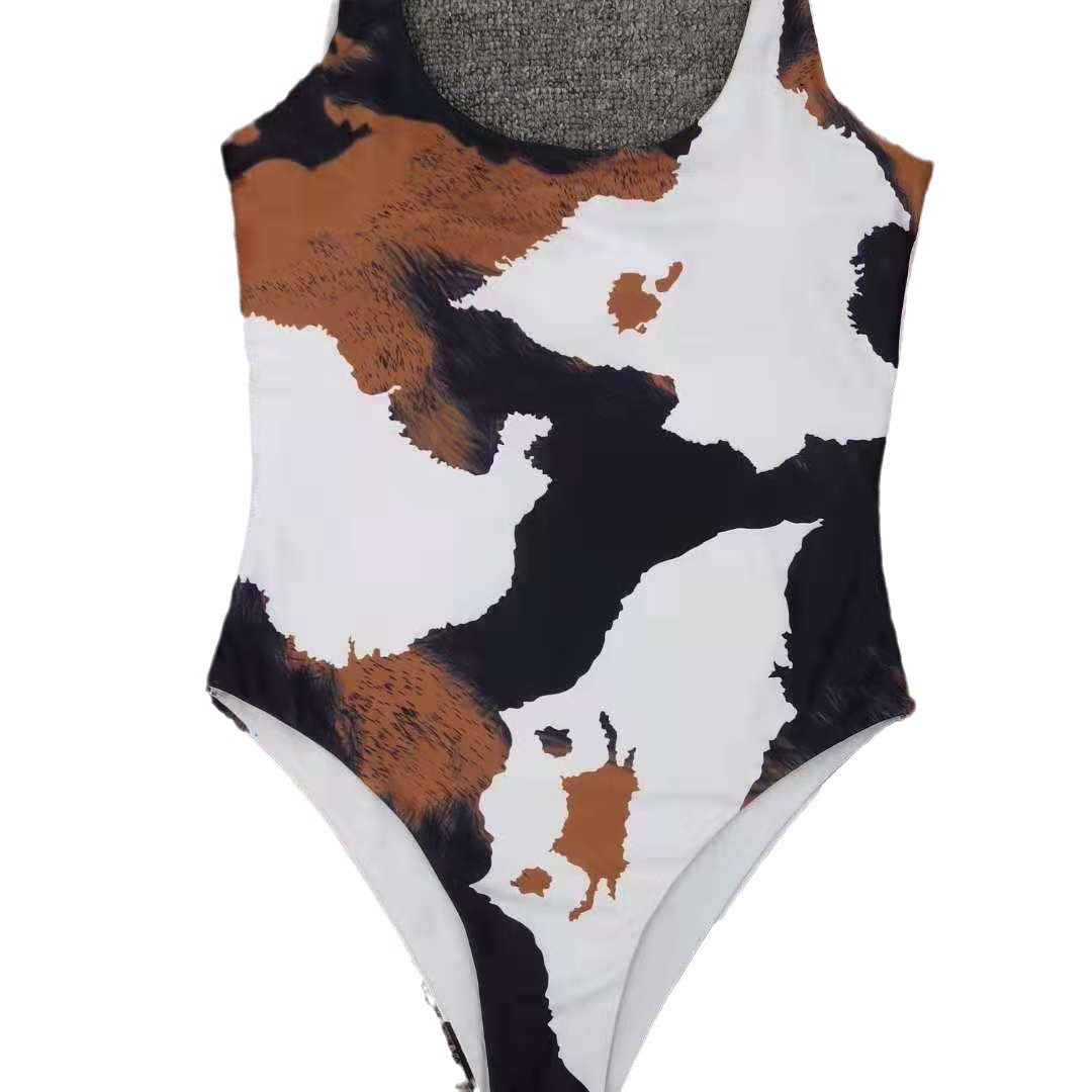 Women's Fashion Personality New Print Split Bikini