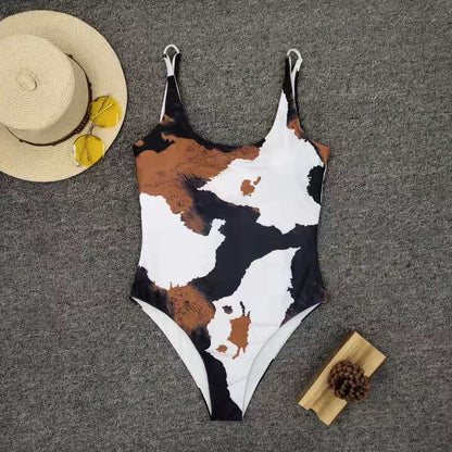 Women's Fashion Personality New Print Split Bikini